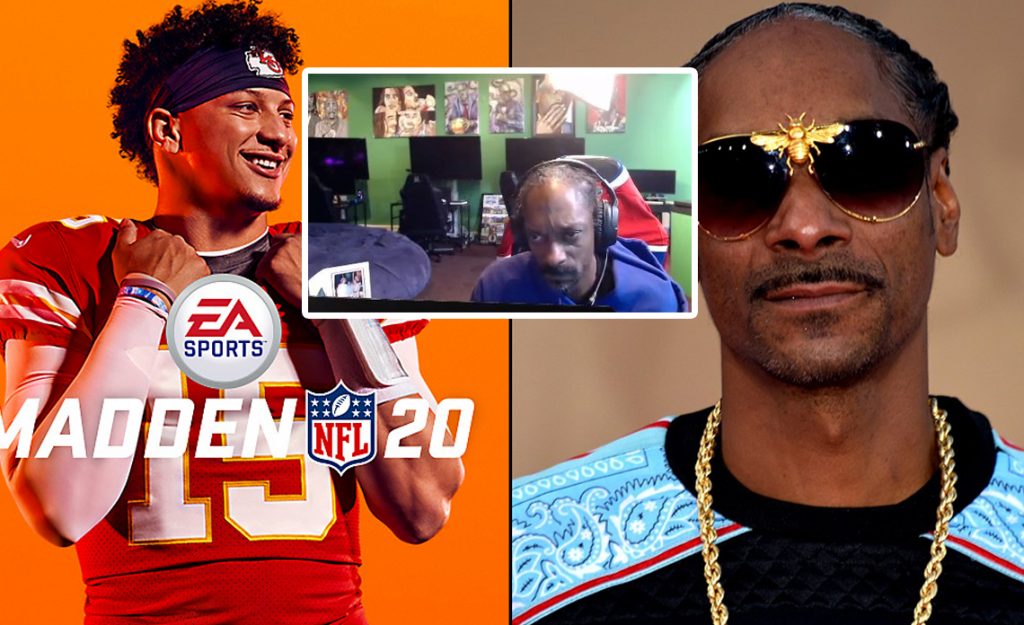 snoop dogg rage quits madden nfl 21 live on twitch