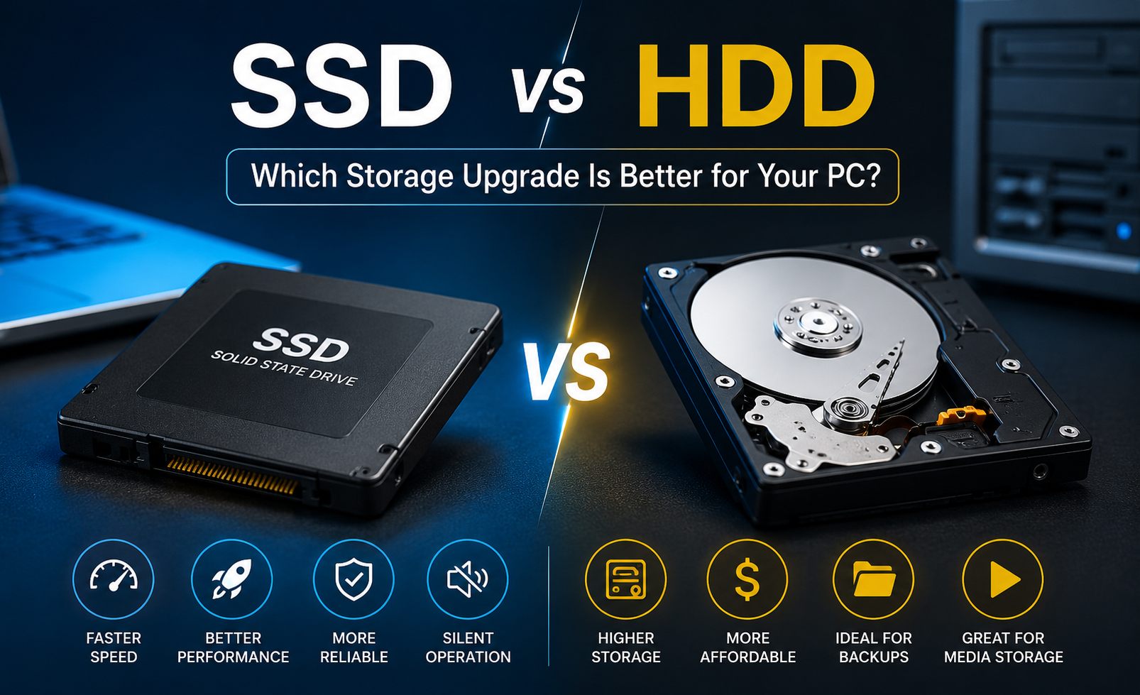 SSD vs HDD – Which Storage Upgrade Is Better for Your PC