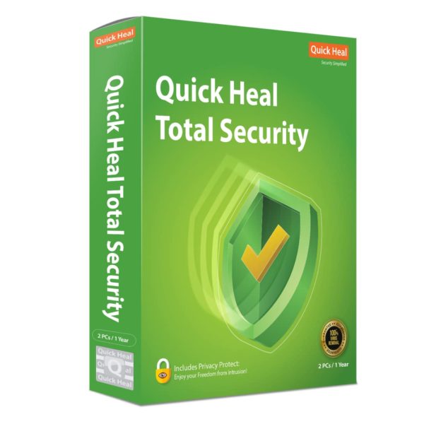 Quick Heal Total Security Antivirus - 2 Users 1 Year