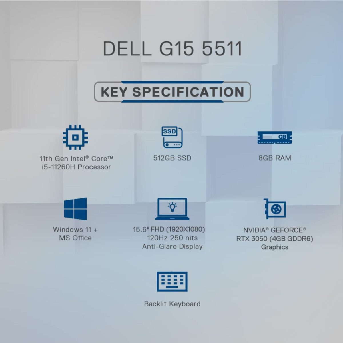 Dell Inspiron G15-5511 (D560825WIN9B)