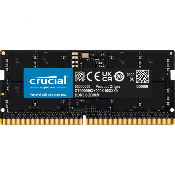 Crucial 16GB (16GBx1) DDR5 4800MHz Laptop RAM