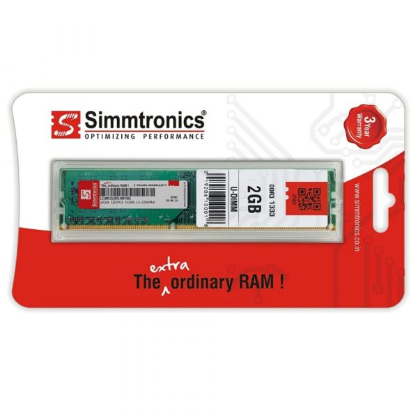 Simmtronics 2GB DDR3 1333MHz Desktop RAM