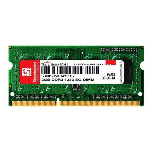 Simmtronics 2GB DDR3 1333MHz Laptop RAM