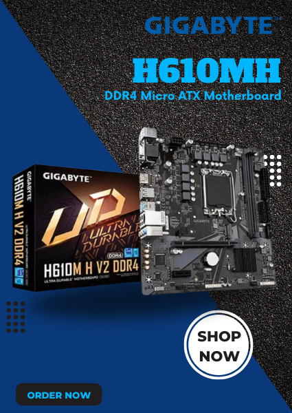 Gigabyte H610MH DDR4 Micro ATX Motherboard