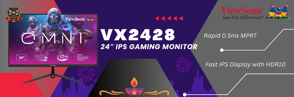 ViewSonic VX2428 24″ IPS Gaming Monitor