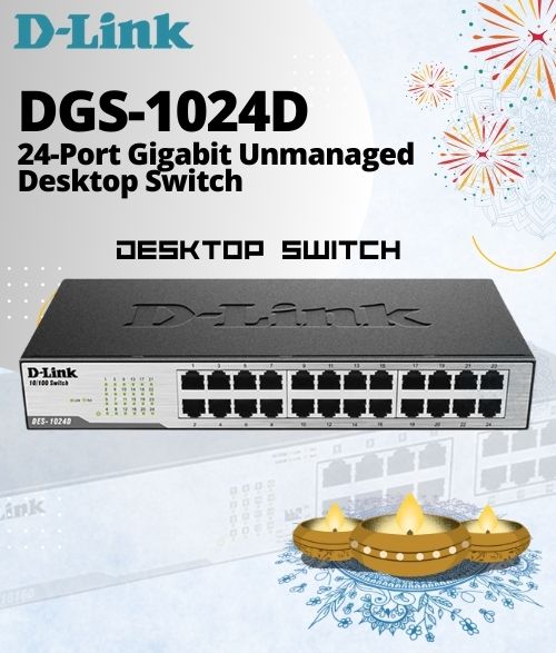 D-Link DES-1024D 24-Port Fast Ethernet Unmanaged Switch