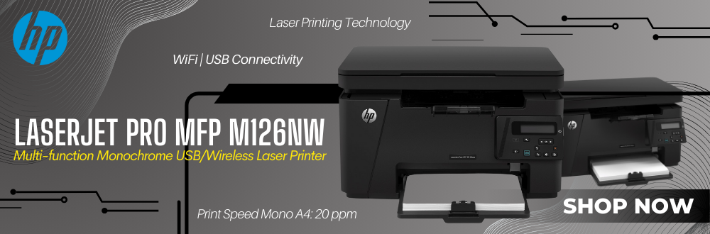 HP LaserJet Pro MFP M126nw Multi-function Monochrome USB/Wireless Laser Printer