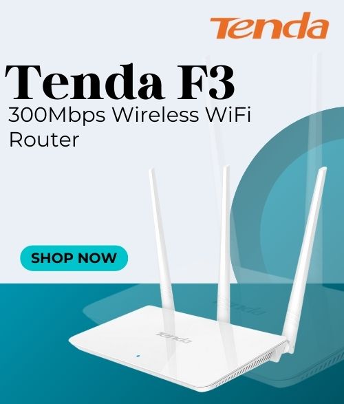 Tenda F3 300Mbps Wireless WiFi Router