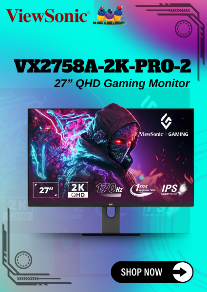 ViewSonic VX2758A-2K-PRO-2 27” QHD Gaming Monitor