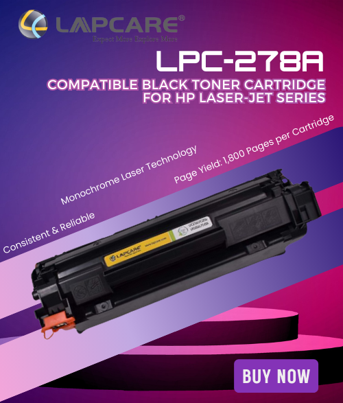 Lapcare LPC-278A Compatible Black Toner Cartridge for Hp Laser-Jet Series