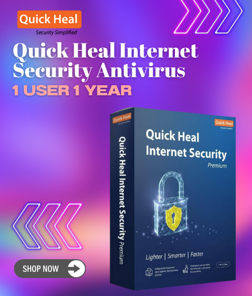 Quick Heal Internet Security Antivirus – 1 User 1 Year