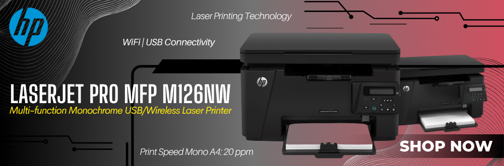 HP LaserJet Pro MFP M126nw Multi-function Monochrome USB/Wireless Laser Printer