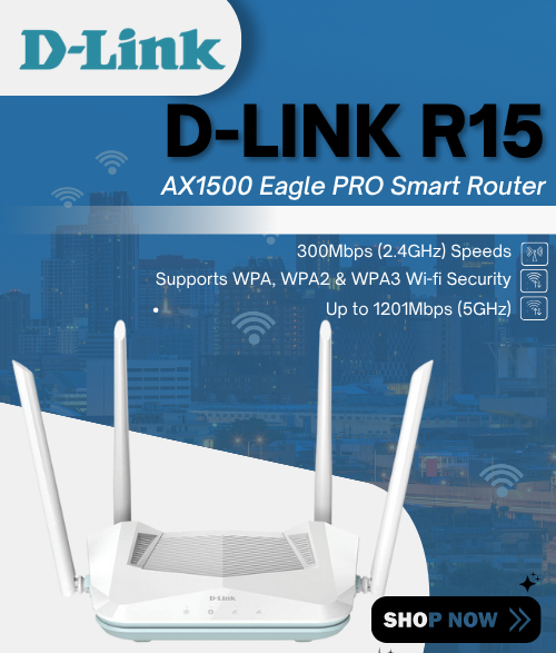 D-Link R15 AX1500 Eagle PRO Smart Router
