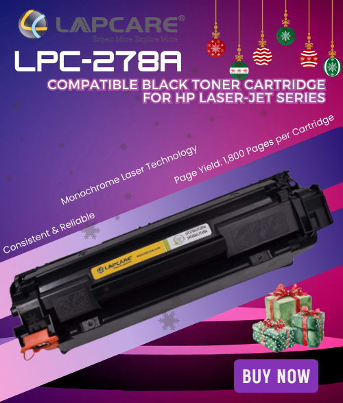 Lapcare LPC-278A Compatible Black Toner Cartridge for Hp Laser-Jet Series