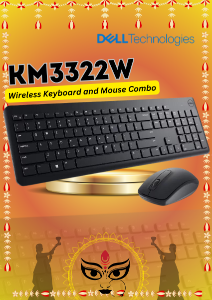 Dell KM3322W Wireless Keyboard and Mouse Combo