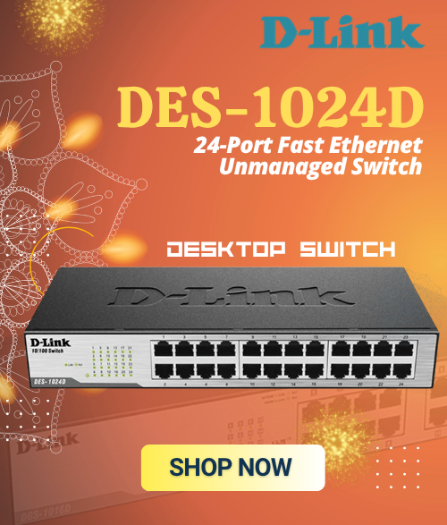 D-Link DES-1024D 24-Port Fast Ethernet Unmanaged Switch