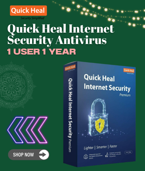 Quick Heal Internet Security Antivirus – 1 User 1 Year