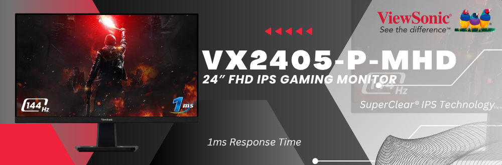 ViewSonic VX2405-P-MHD 24″ FHD IPS Gaming Monitor