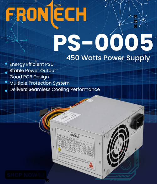 Frontech PS-0005 450 Watts Power Supply