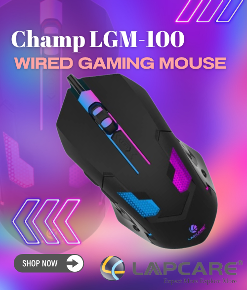 Lapcare Champ LGM-100 Wired Gaming Mouse