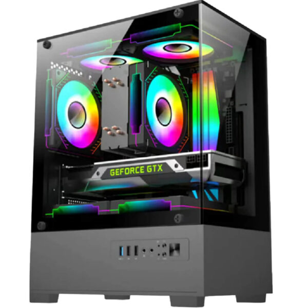 Lapcare LOX-506 Gaming Cabinet (Black) Without Power Supply