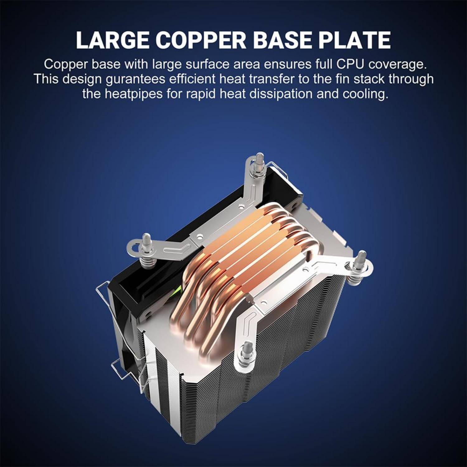 CPU_COOLER_AS_ICE C612 W-RAINBO-5 Ant Esports ICE-C612 V2 Rainbow ARGB CPU Air Cooler