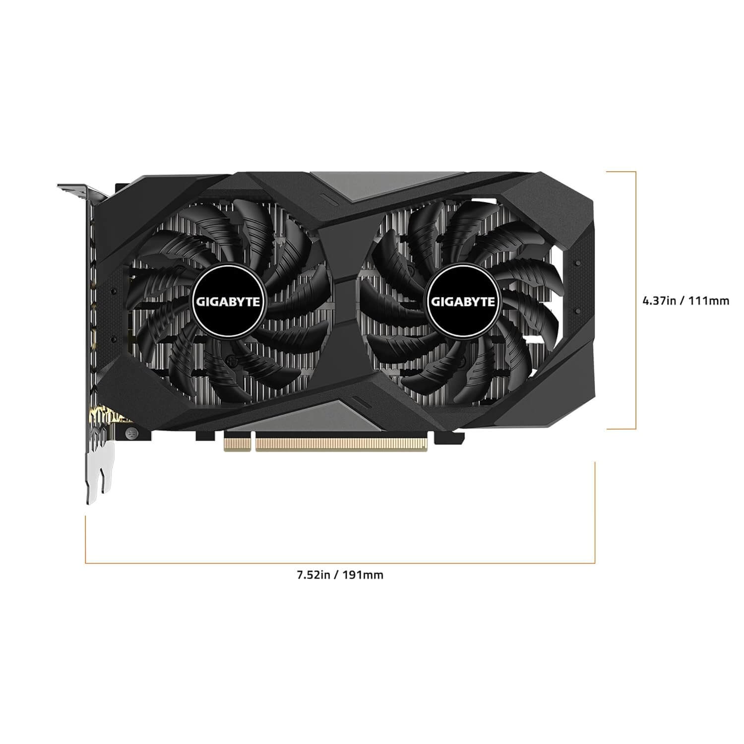MNT_GIGABYTE_6GBDDR6_RTX3050(GV-N3050WF2OC)-5 Gigabyte GeForce RTX 3050 Windforce OC 6GB GDDR6 Graphics Card