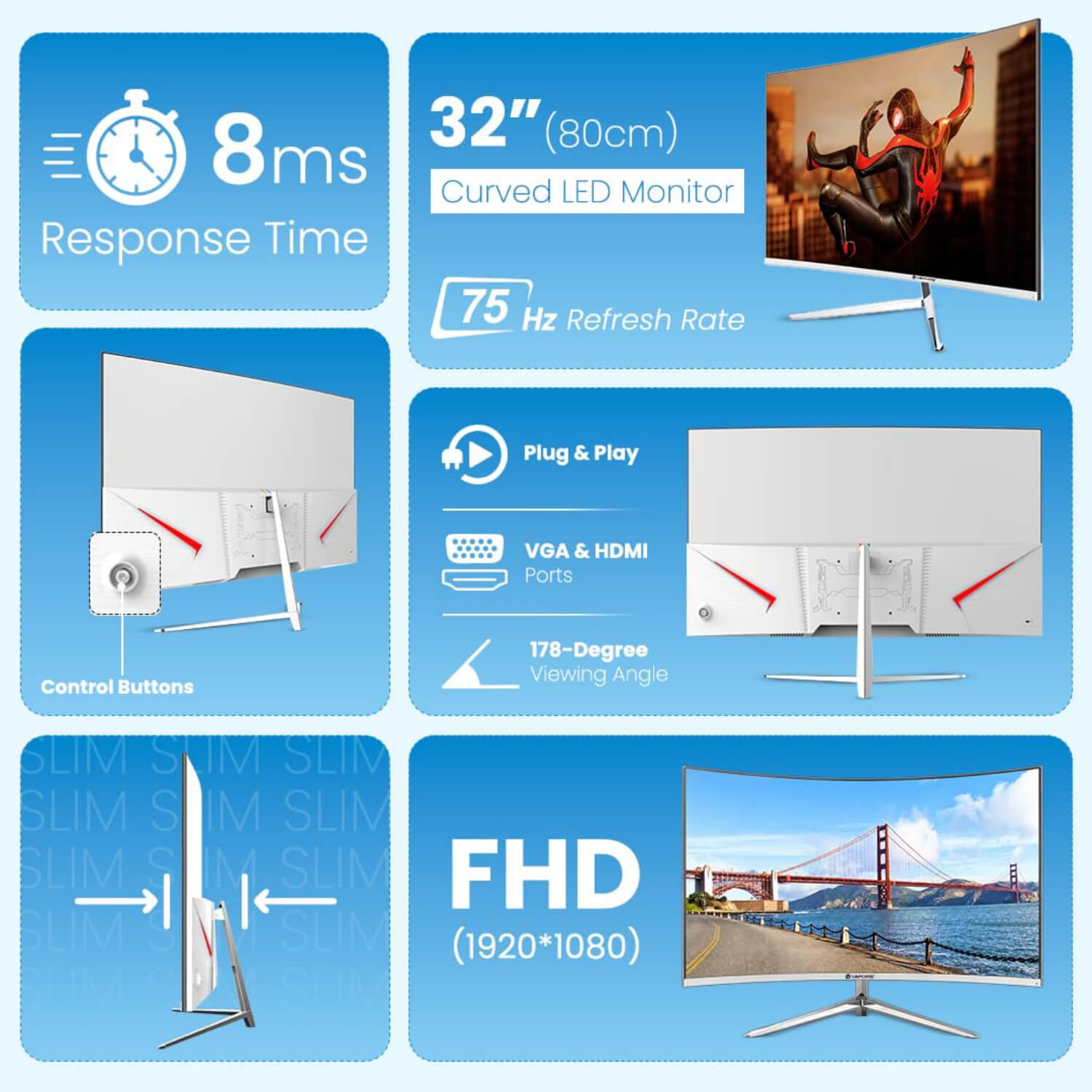 MNT_LAPCARE_32_CURVE_LM32WHCR(VGA+HDMI)-7 Lapcare LM32WHCR 32 Inch Curved Full HD LED Monitor