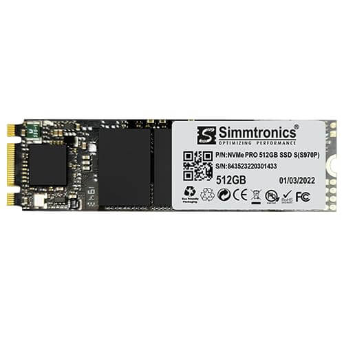 SIMMTRONICS S970P 512GB NVMe M.2 Internal SSD