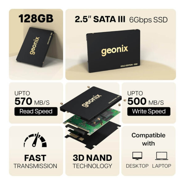 Geonix Supersonic 128GB SATA 2.5" Internal SSD
