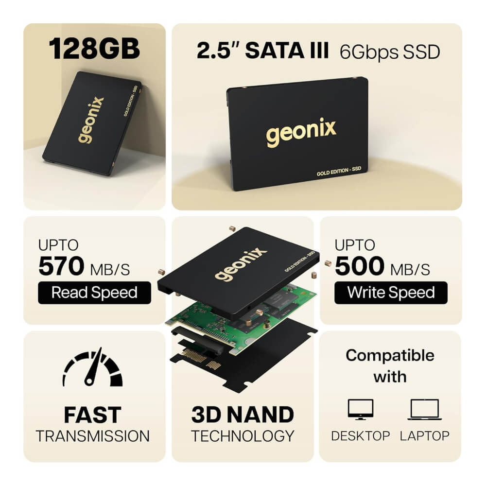 SSD_GNX-128GBSATA-2 Geonix Supersonic 128GB SATA 2.5" Internal SSD