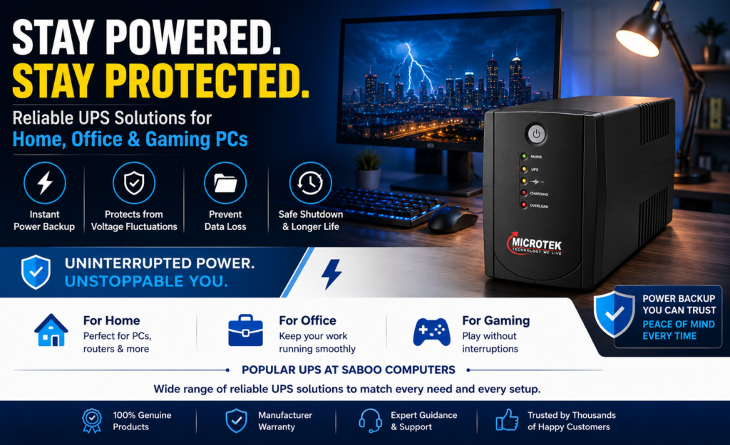 Choose the Best UPS for Your Home, Office & Gaming PC