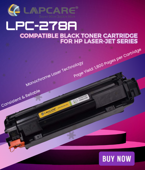 Lapcare LPC-278A Compatible Black Toner Cartridge for Hp Laser-Jet Series