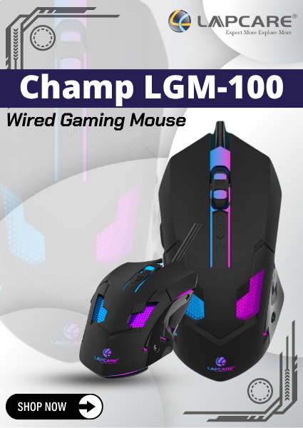 Lapcare Champ LGM-100 Wired Gaming Mouse