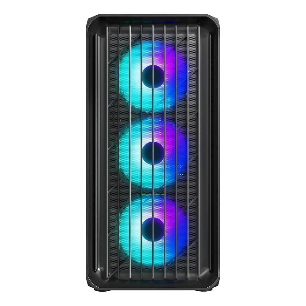 PC_205_AIR_BLK-3 Ant Esports 205 Air Mid Tower Gaming Cabinet (Black)