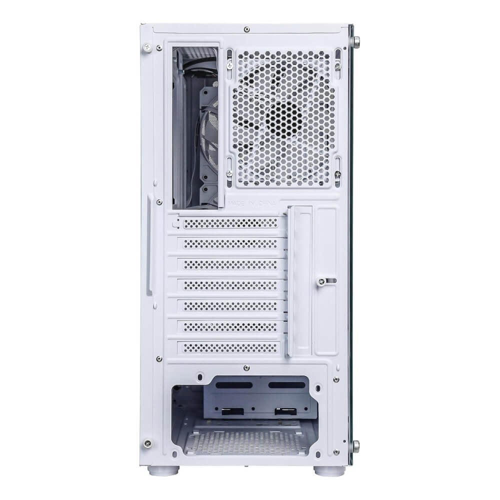 PC_205_AIR_WHT-4 Ant Esports 205 Air Mid Tower Gaming Cabinet (White)