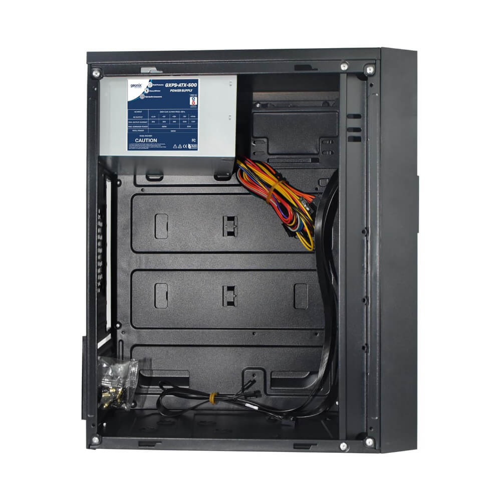 PC_PS_500W_GX-1714-3 Geonix GX-1714 Mid Tower Cabinet with 500W Power Supply