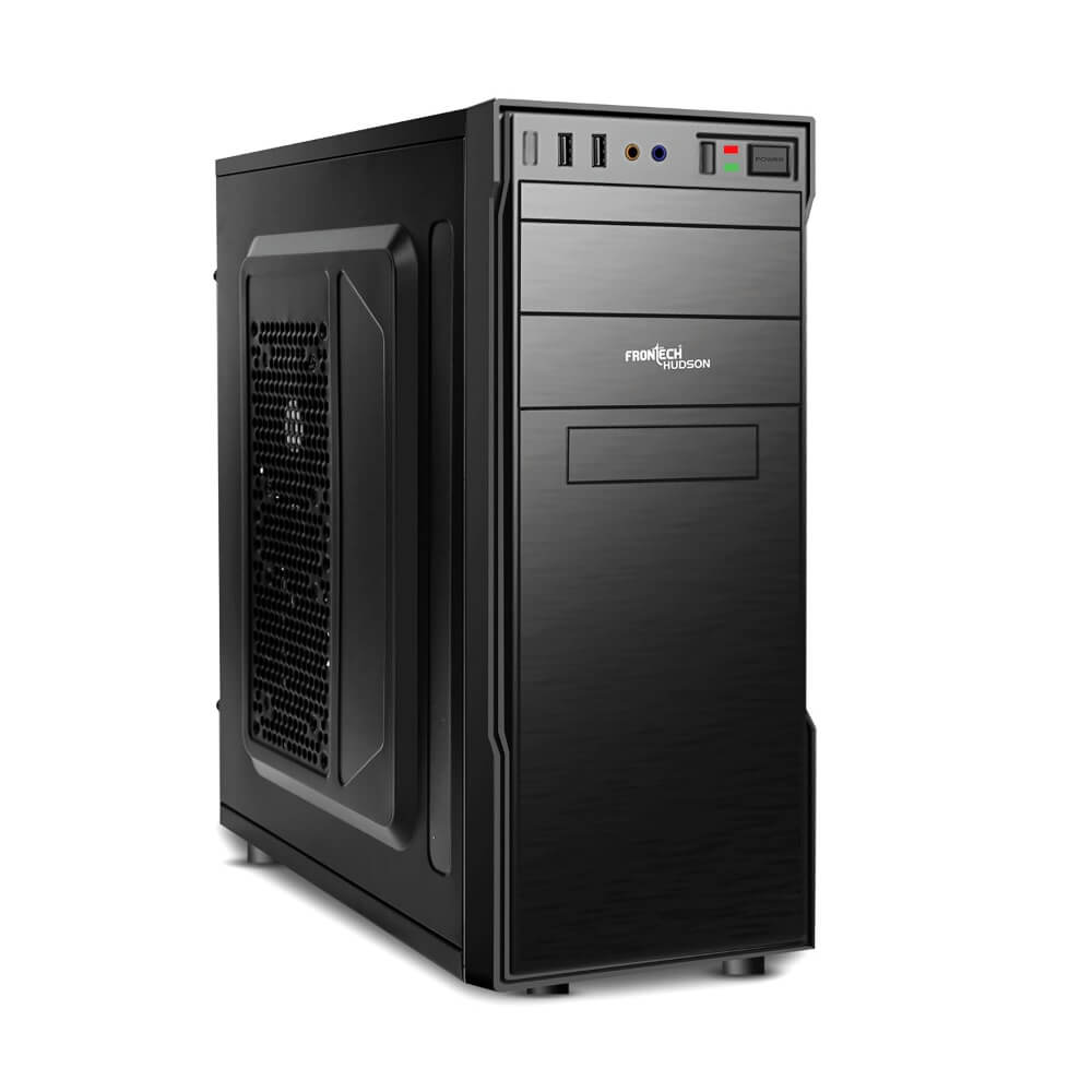 PC_WOPS_HUDSON-1 Frontech Hudson USB 3.0 Black Mid Tower Cabinet (Without Power Supply)