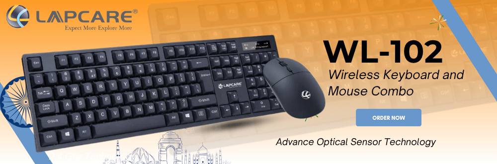 Lapcare WL-102 Wireless Keyboard and Mouse Combo