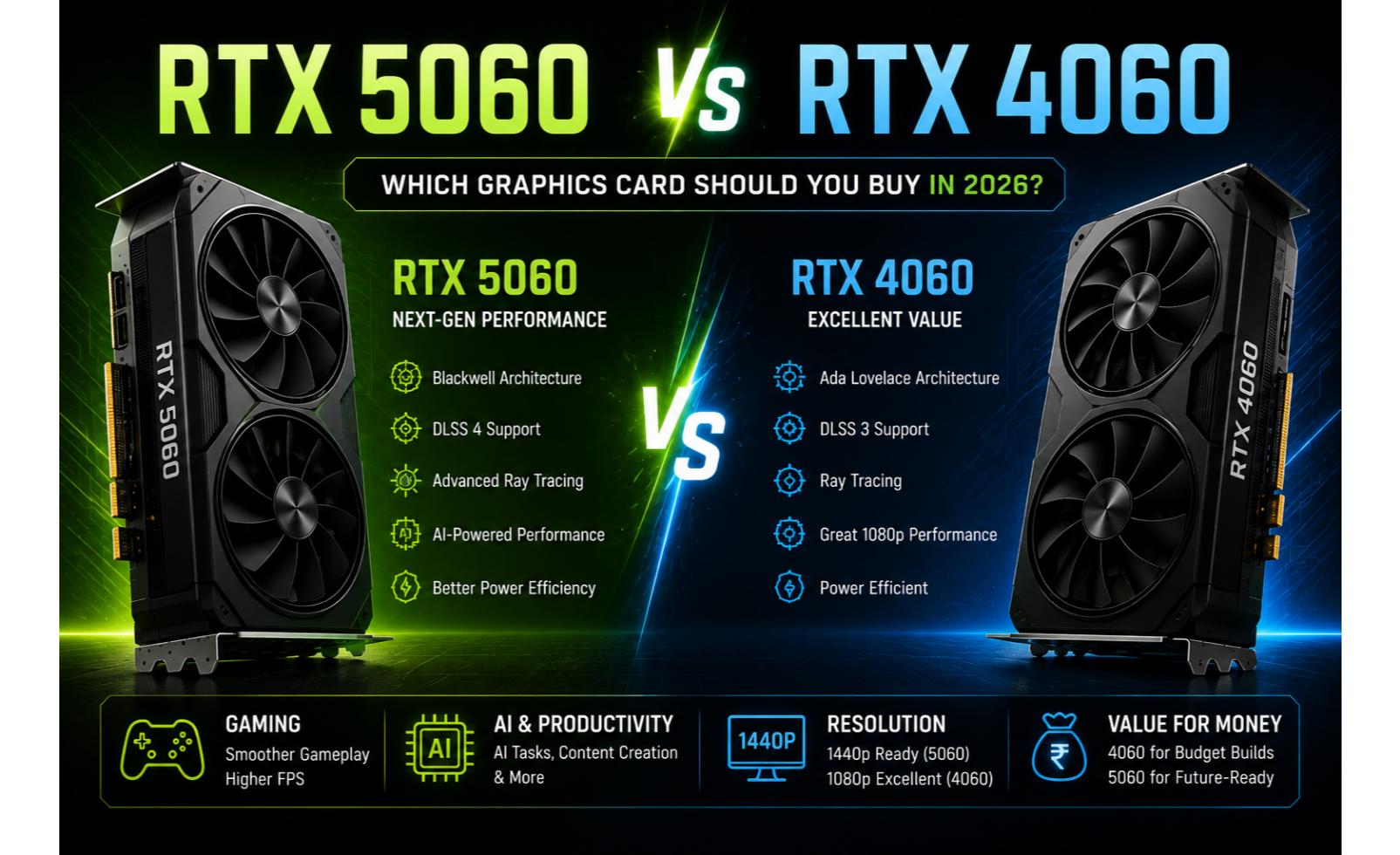 RTX 5060 vs RTX 4060 Comparison