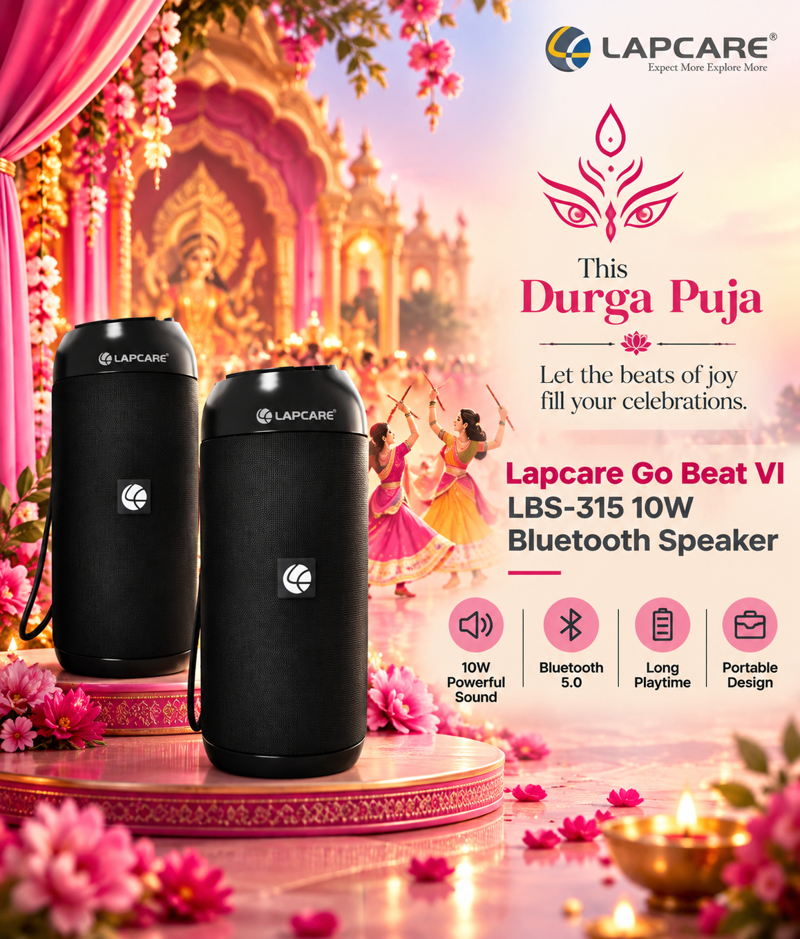 Lapcare Go Beat VI LBS-315 10W Bluetooth Speaker