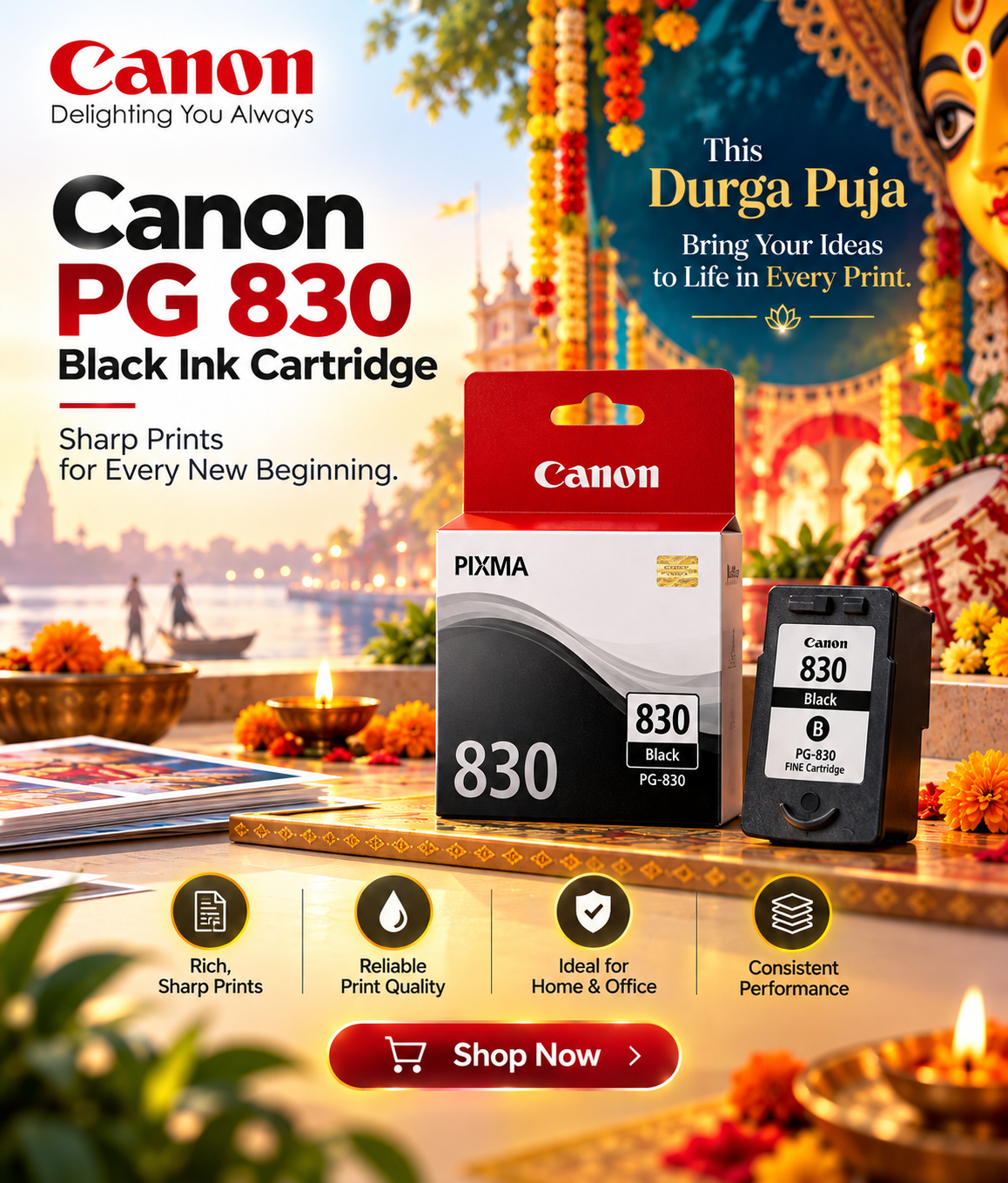Canon PG 830 Black Ink Cartridge